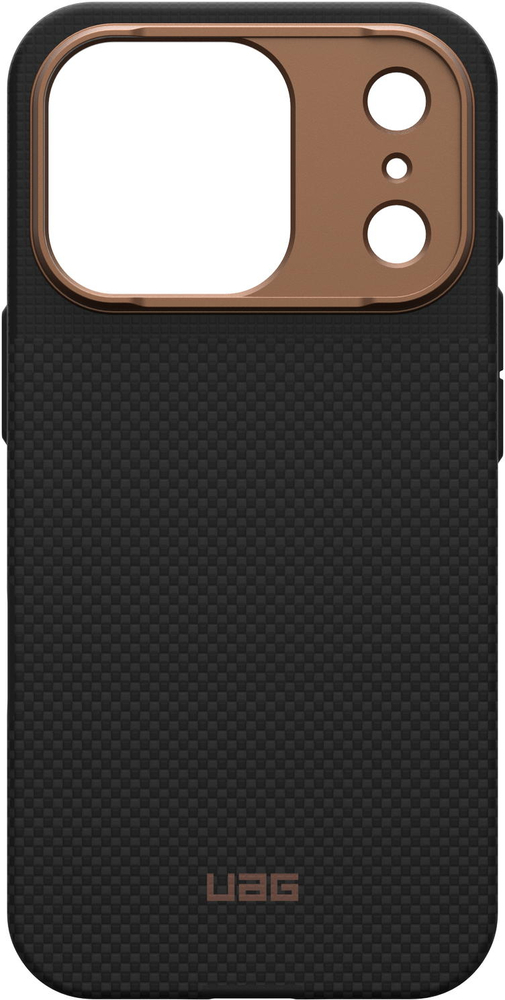 Чохол UAG для iPhone 17 Pro, Fibr Armr Magsafe, Kevlar Graphite/Bronze (114555113985)фото