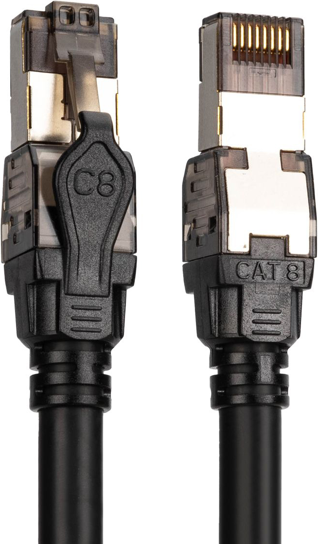 Патч-корд DIGITUS CAT 8.1 S-FTP 0.5м AWG 24/7 LSZH Black (DK-1843-005) фото 