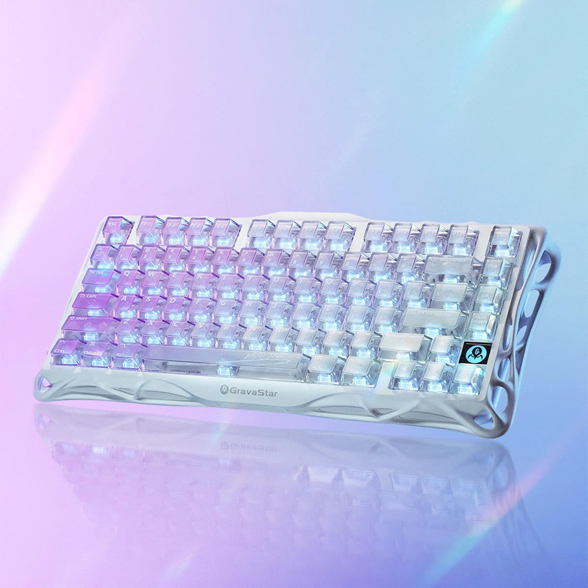Клавиатура GravaStar Mercury K1 Lite 80keys Crystal Aurora (GSK1LITE_XTAL_AUROA) фото 5