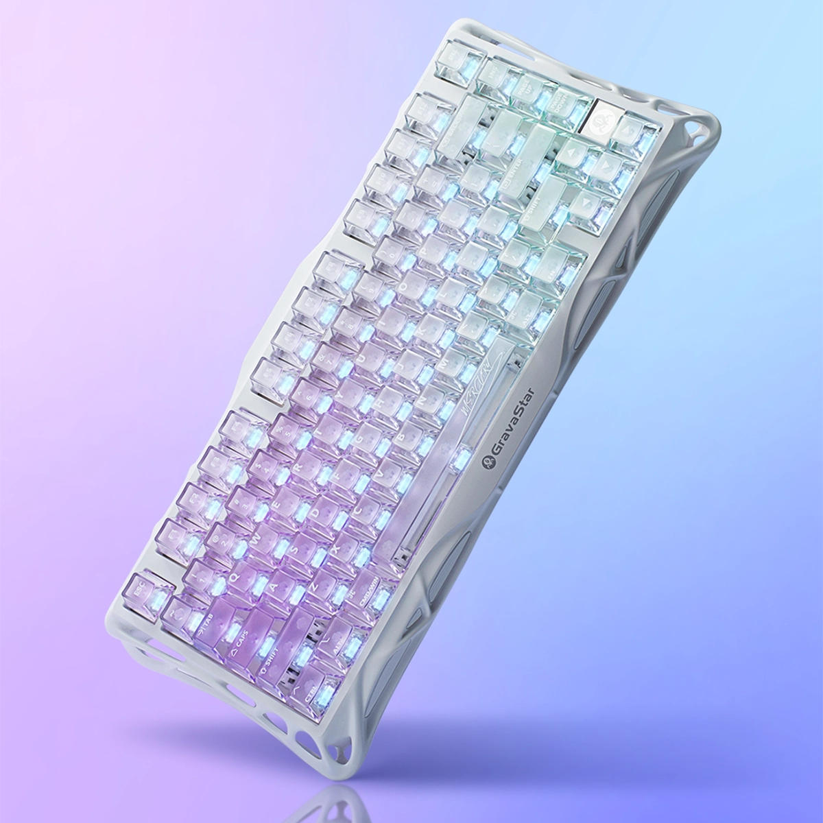 Клавиатура GravaStar Mercury K1 Lite 80keys Crystal Aurora (GSK1LITE_XTAL_AUROA) фото 6