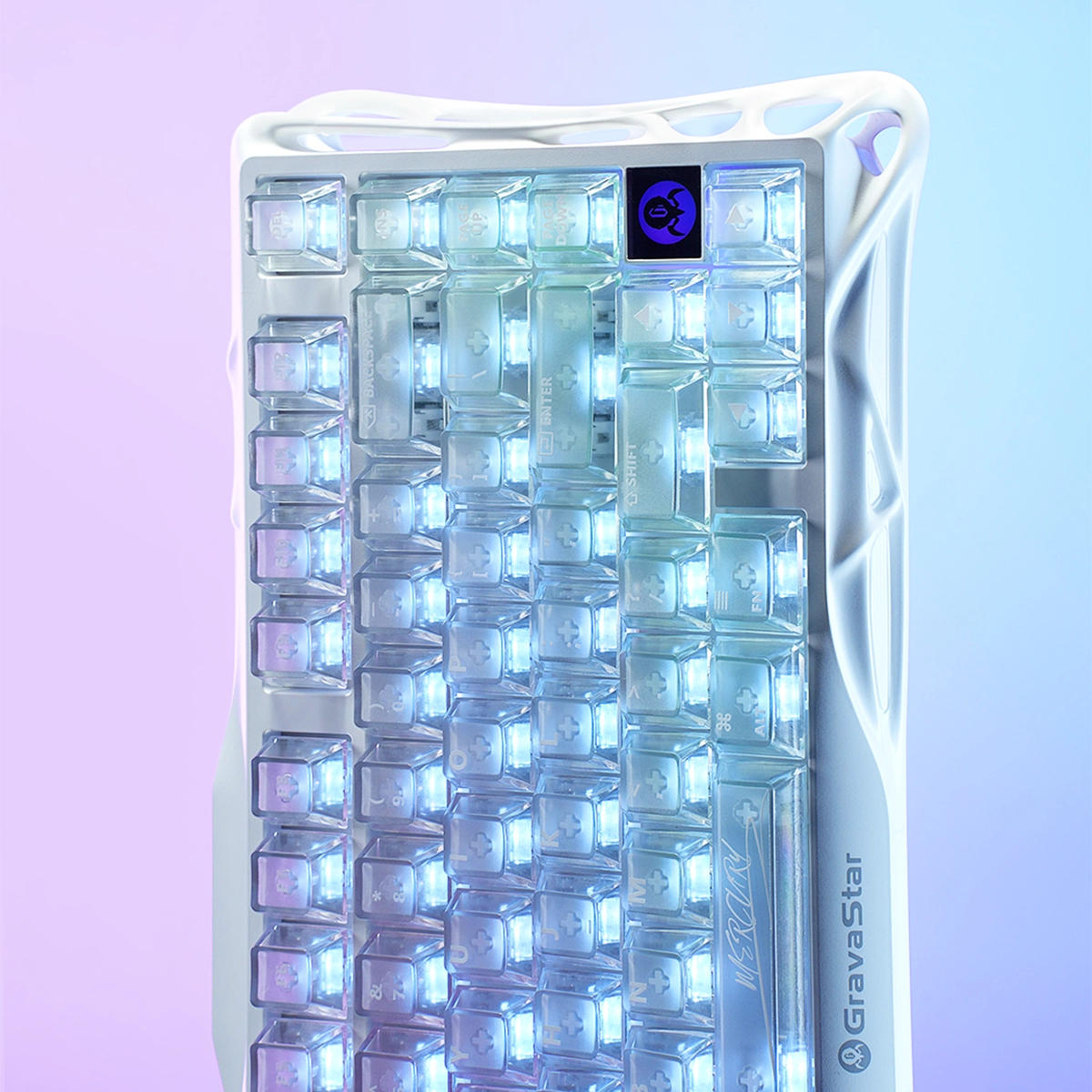 Клавиатура GravaStar Mercury K1 Lite 80keys Crystal Aurora (GSK1LITE_XTAL_AUROA) фото 8