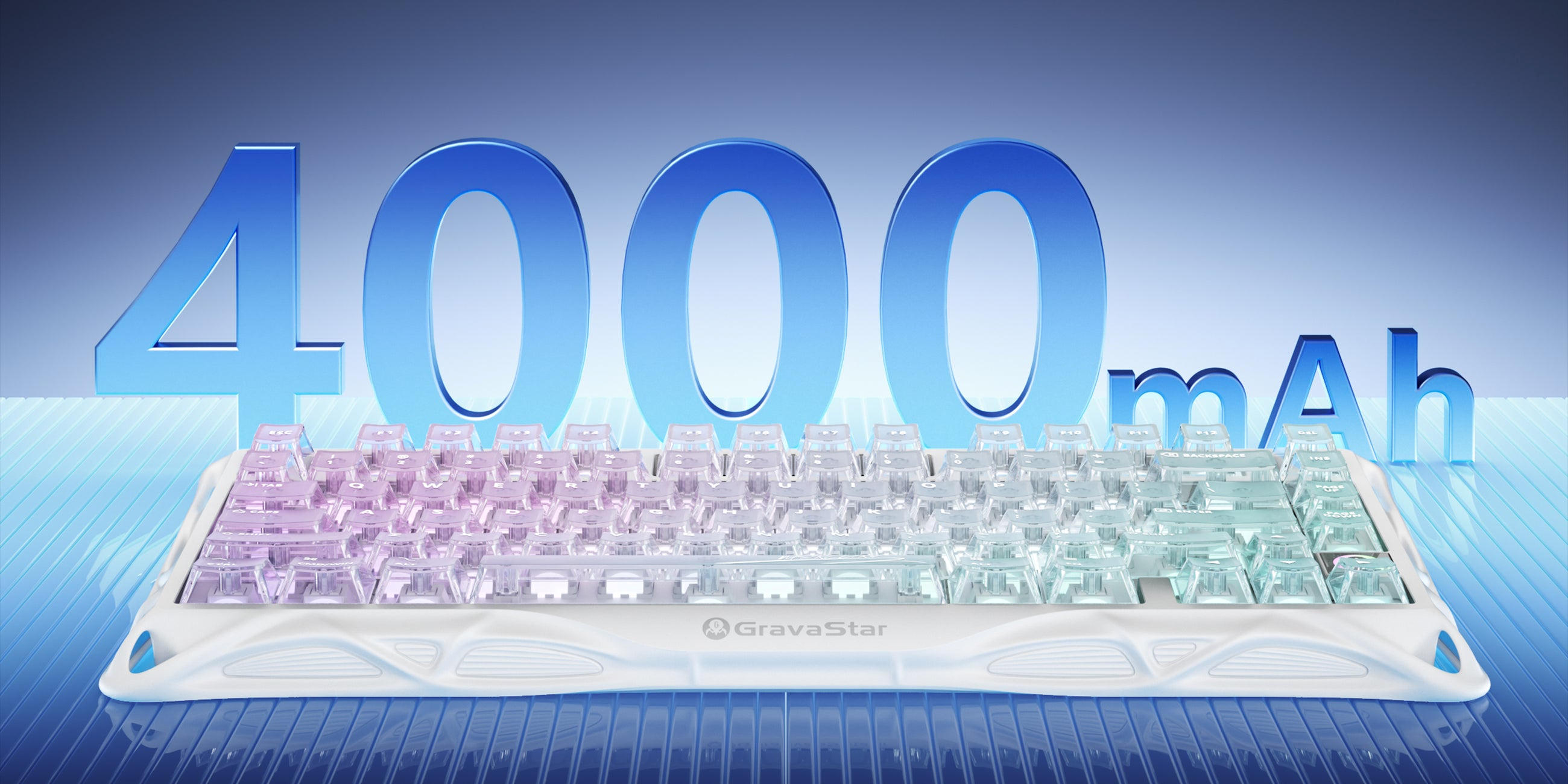 Клавиатура GravaStar Mercury K1 Lite 80keys Crystal Aurora (GSK1LITE_XTAL_AUROA) фото 12