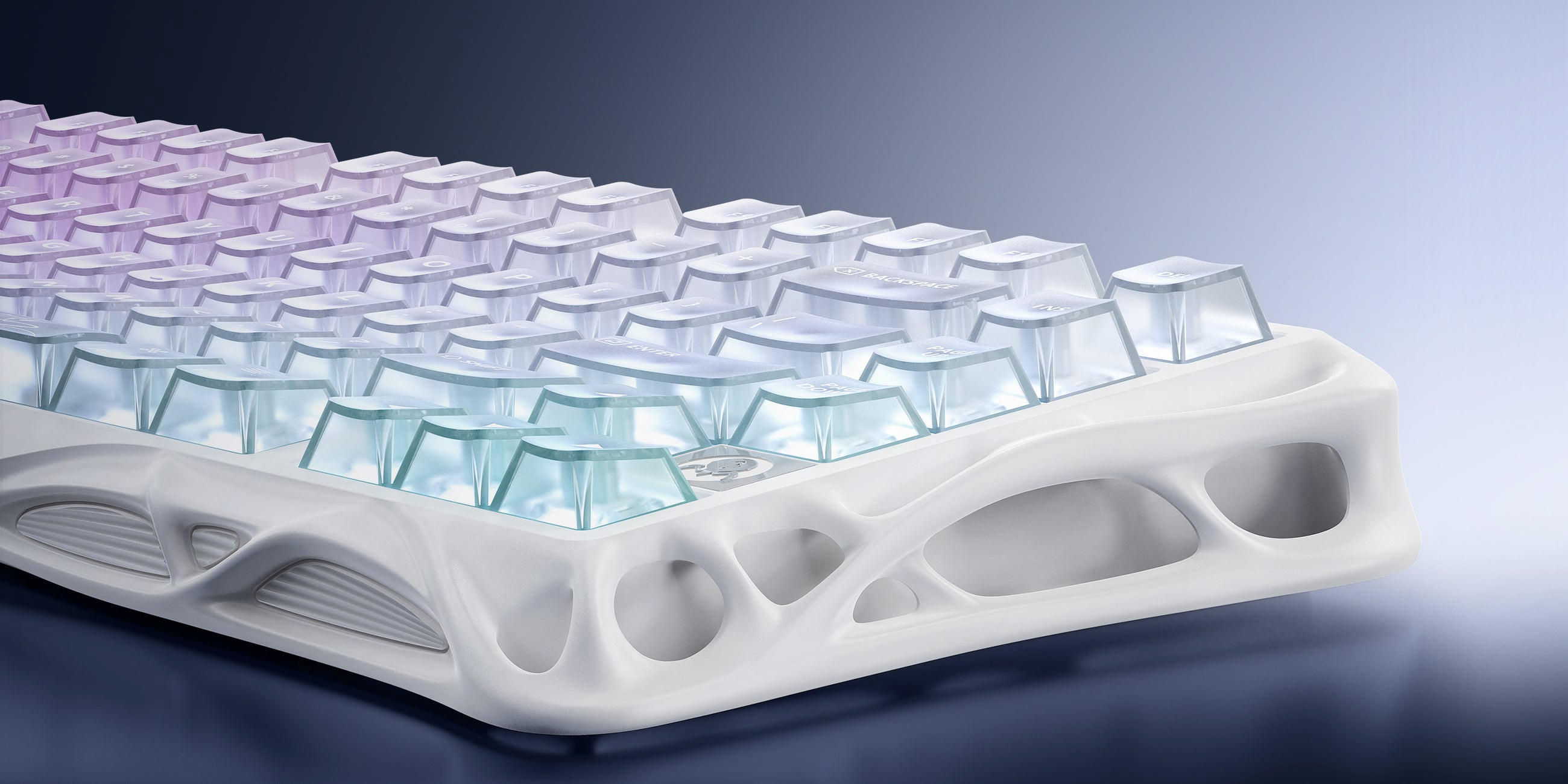 Клавиатура GravaStar Mercury K1 Lite 80keys Crystal Aurora (GSK1LITE_XTAL_AUROA) фото 17