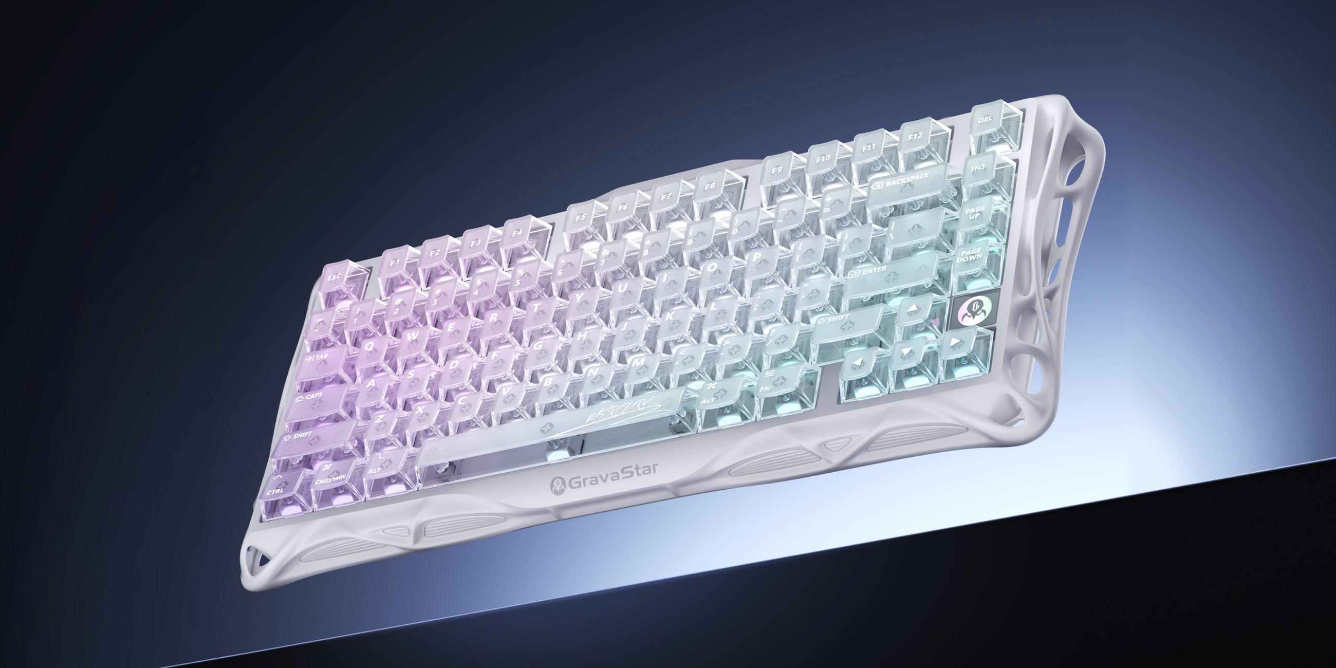 Клавиатура GravaStar Mercury K1 Lite 80keys Crystal Aurora (GSK1LITE_XTAL_AUROA) фото 18