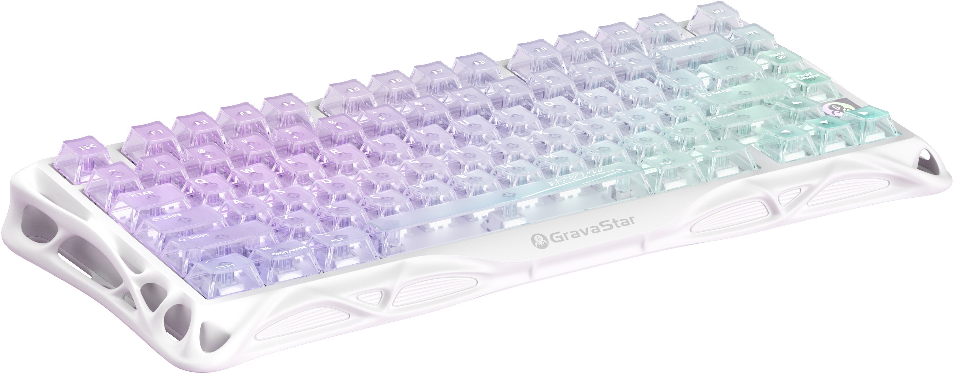 Клавиатура GravaStar Mercury K1 Lite 80keys Crystal Aurora (GSK1LITE_XTAL_AUROA) фото 4
