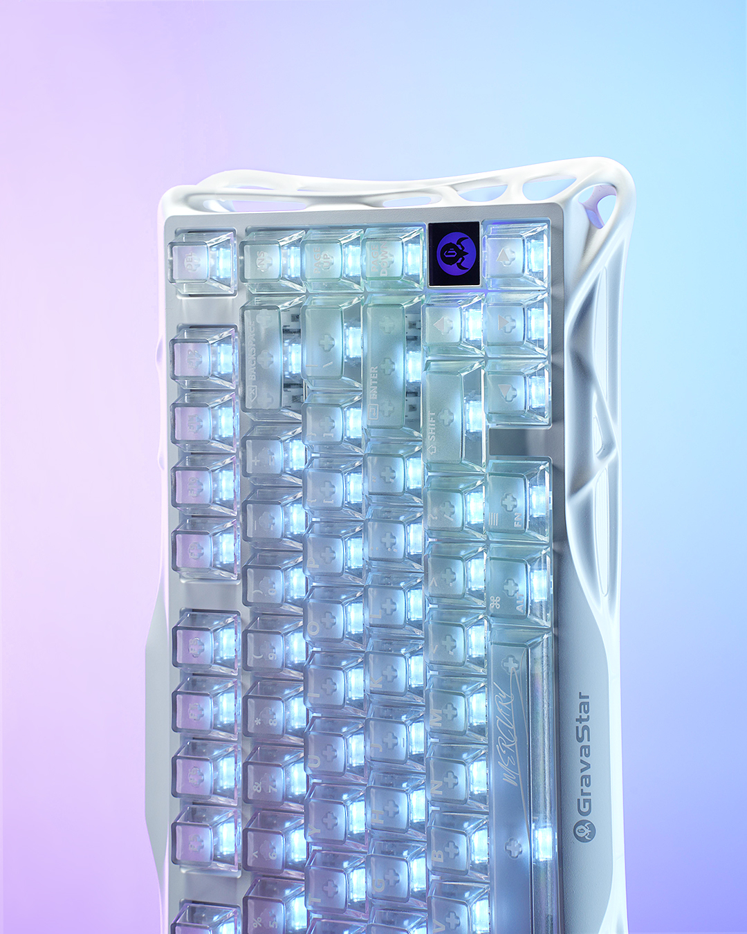 Клавиатура GravaStar Mercury K1 Lite 80keys Crystal Aurora (GSK1LITE_XTAL_AUROA) фото 7