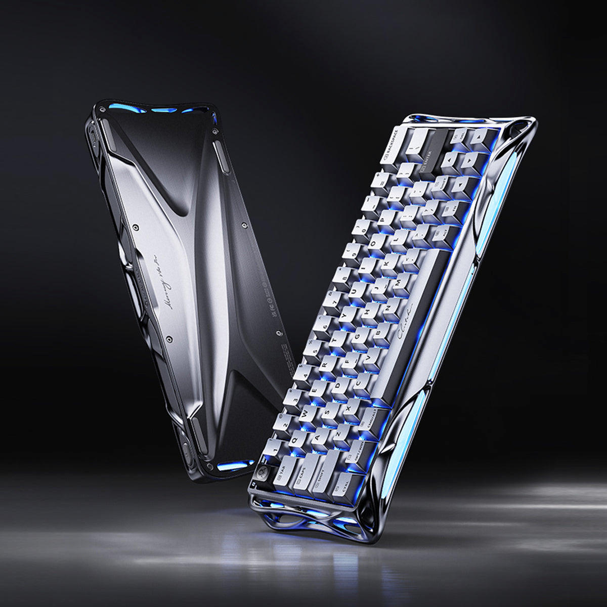 Клавиатура GravaStar Mercury V60 Pro 60keys Chrome Silver (GSV60PRO_XTAL_SLV) фото 9