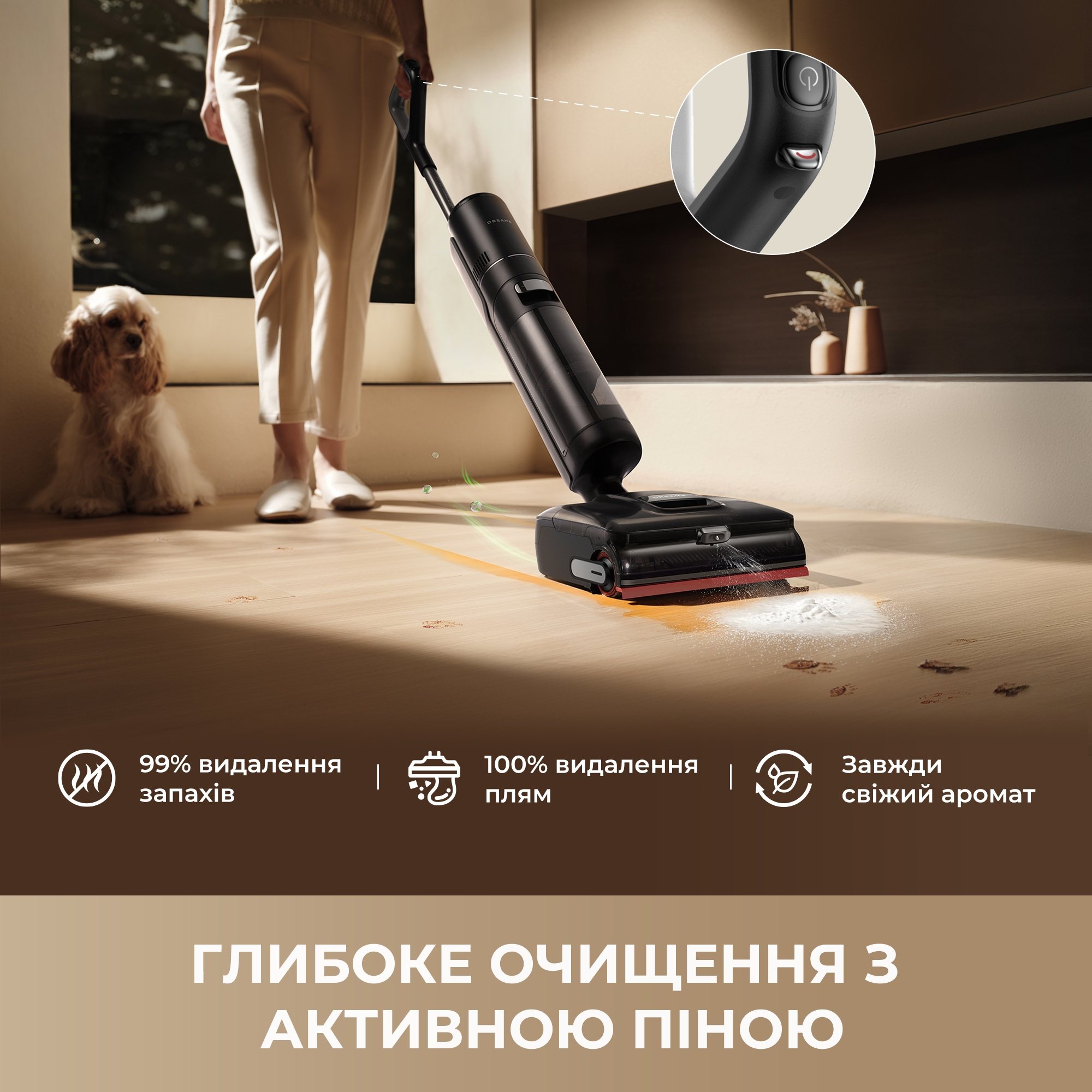 Аккумуляторный пылесос Dreame Pro FoamWash HHR46D фото 