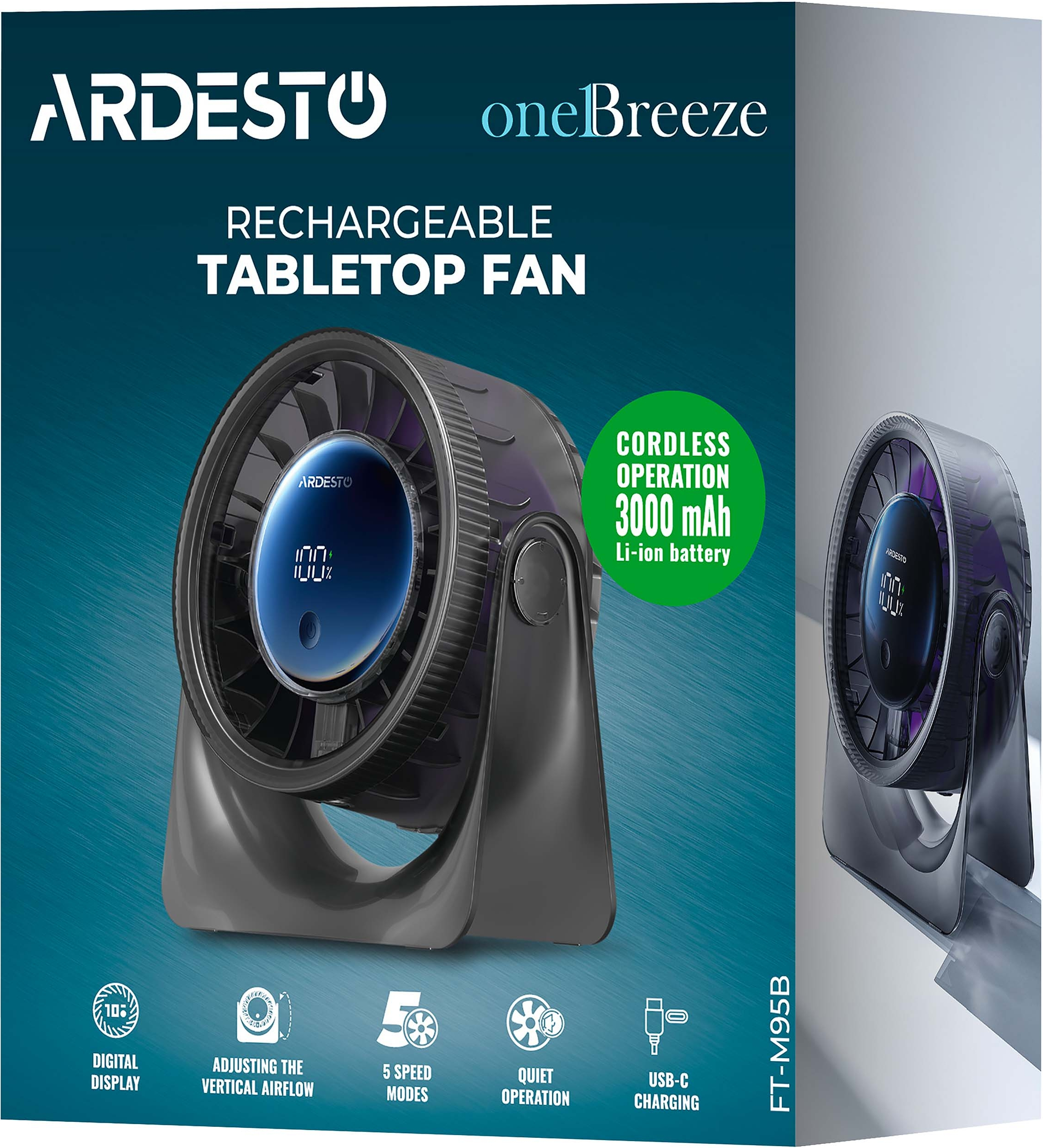 Вентилятор ARDESTO OneBreeze FT-M95B фото 