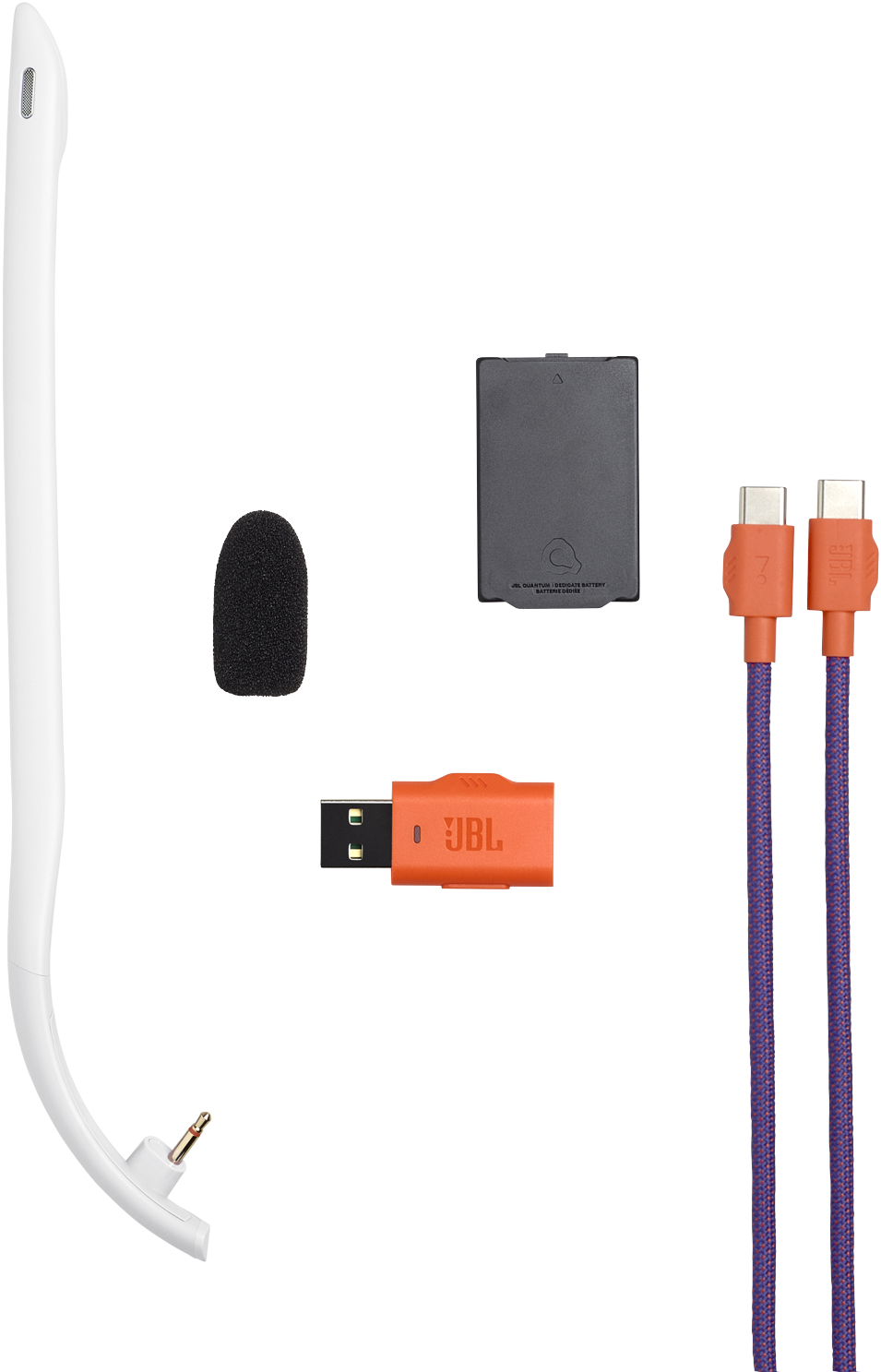 Ігрова гарнітура JBL Quantum 650 White (JBLQTUM650WHT)фото
