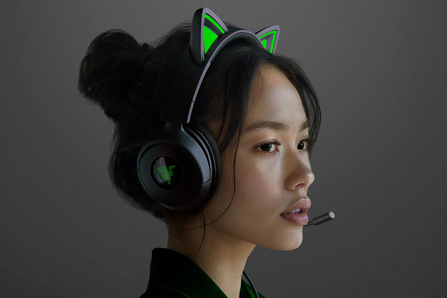 Игровая гарнитура Razer Kraken Kitty V3 X Black (RZ04-05350200-R3M1) фото 