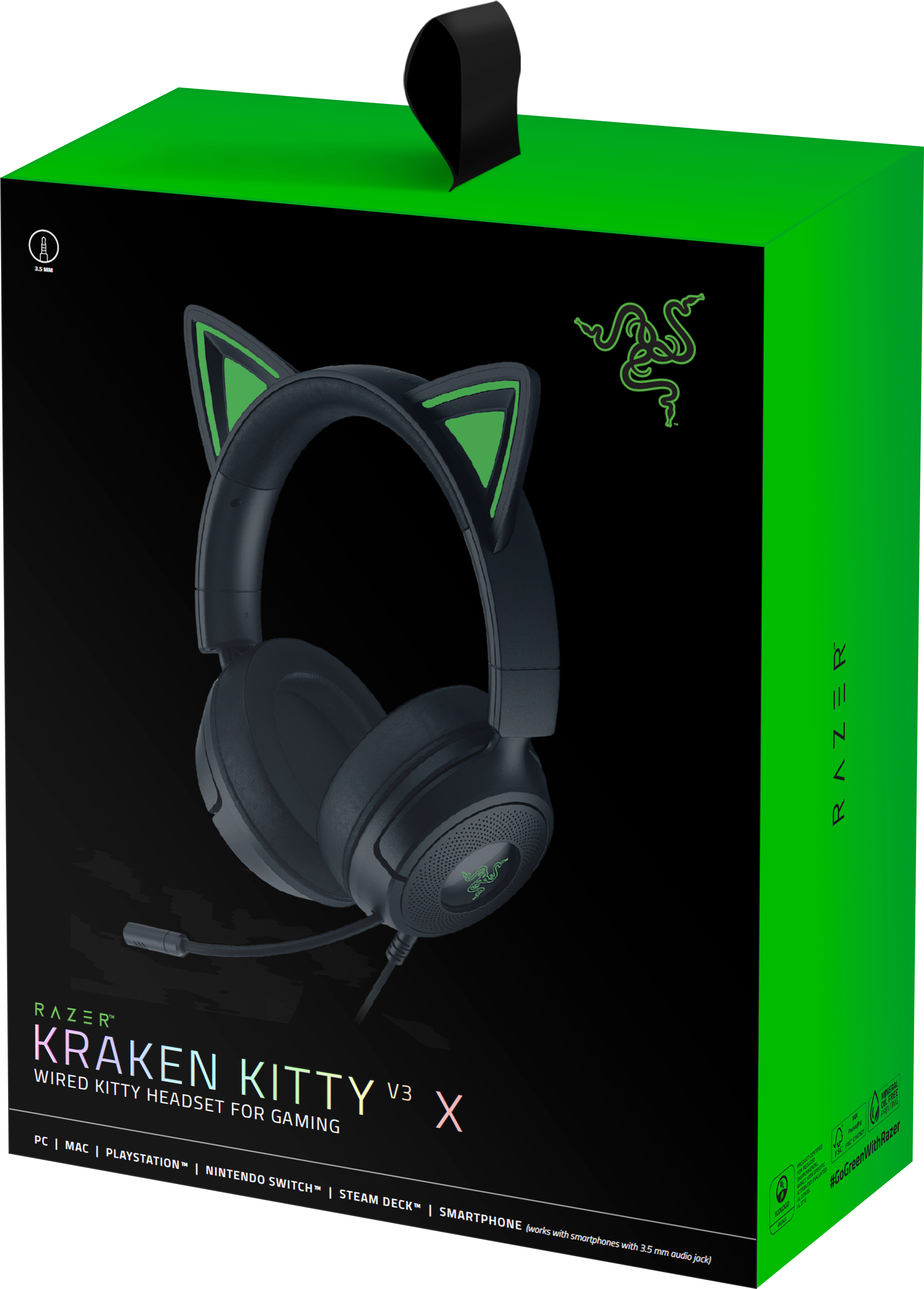 Игровая гарнитура Razer Kraken Kitty V3 X Black (RZ04-05350200-R3M1) фото 7