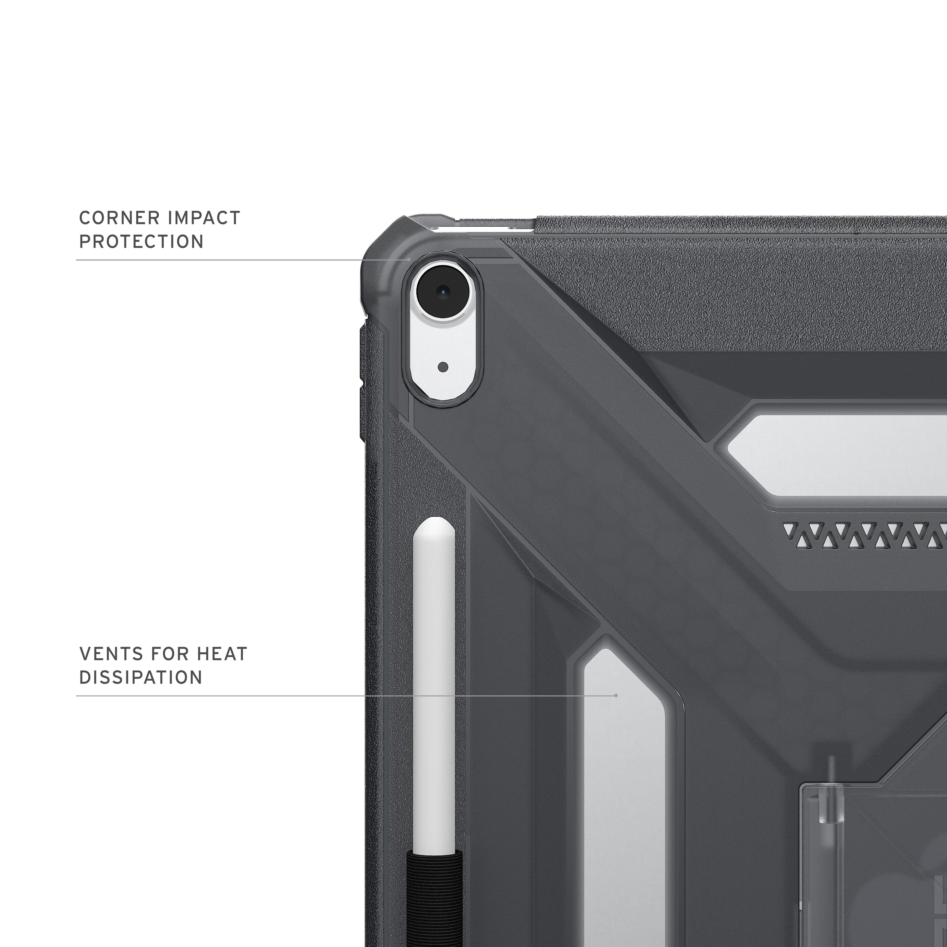 Чохол UAG для iPad Air 13" (Gen 3, 2026) Scout+, Ash (124494113131)фото