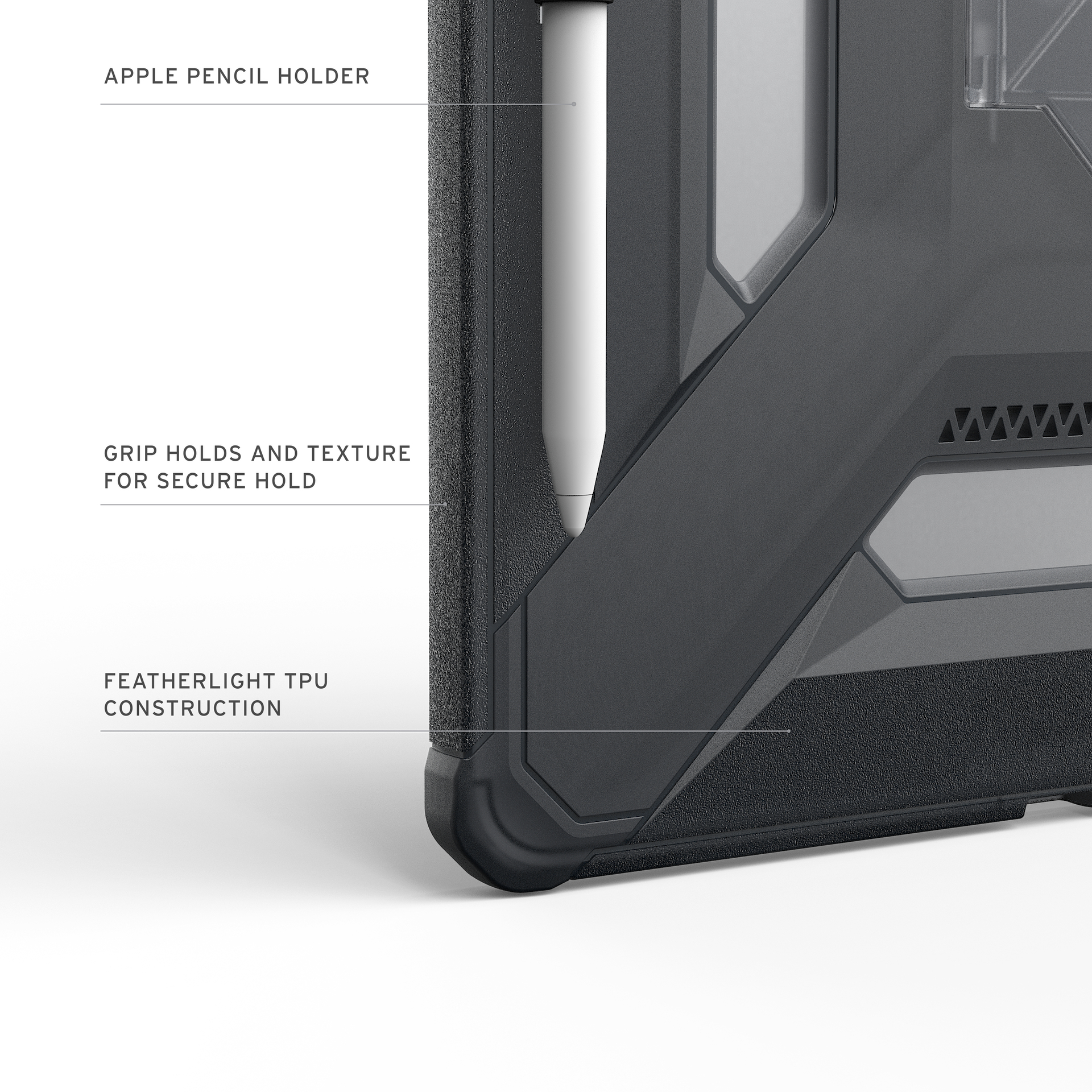 Чохол UAG для iPad Air 13" (Gen 3, 2026) Scout+, Ash (124494113131)фото
