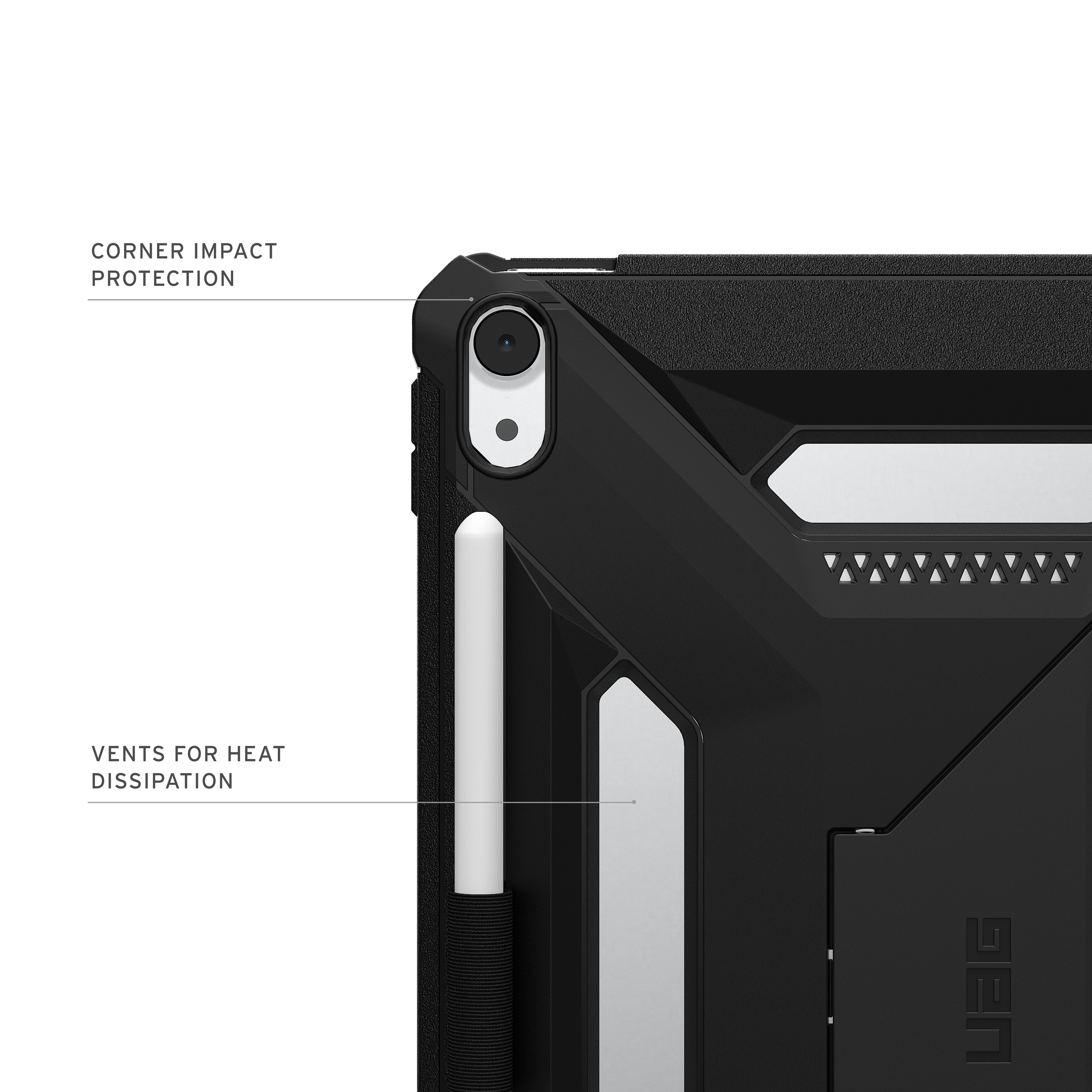 Чохол UAG для iPad Air 11" (Gen 8, 2026) Scout+, Ash (124493113131)фото