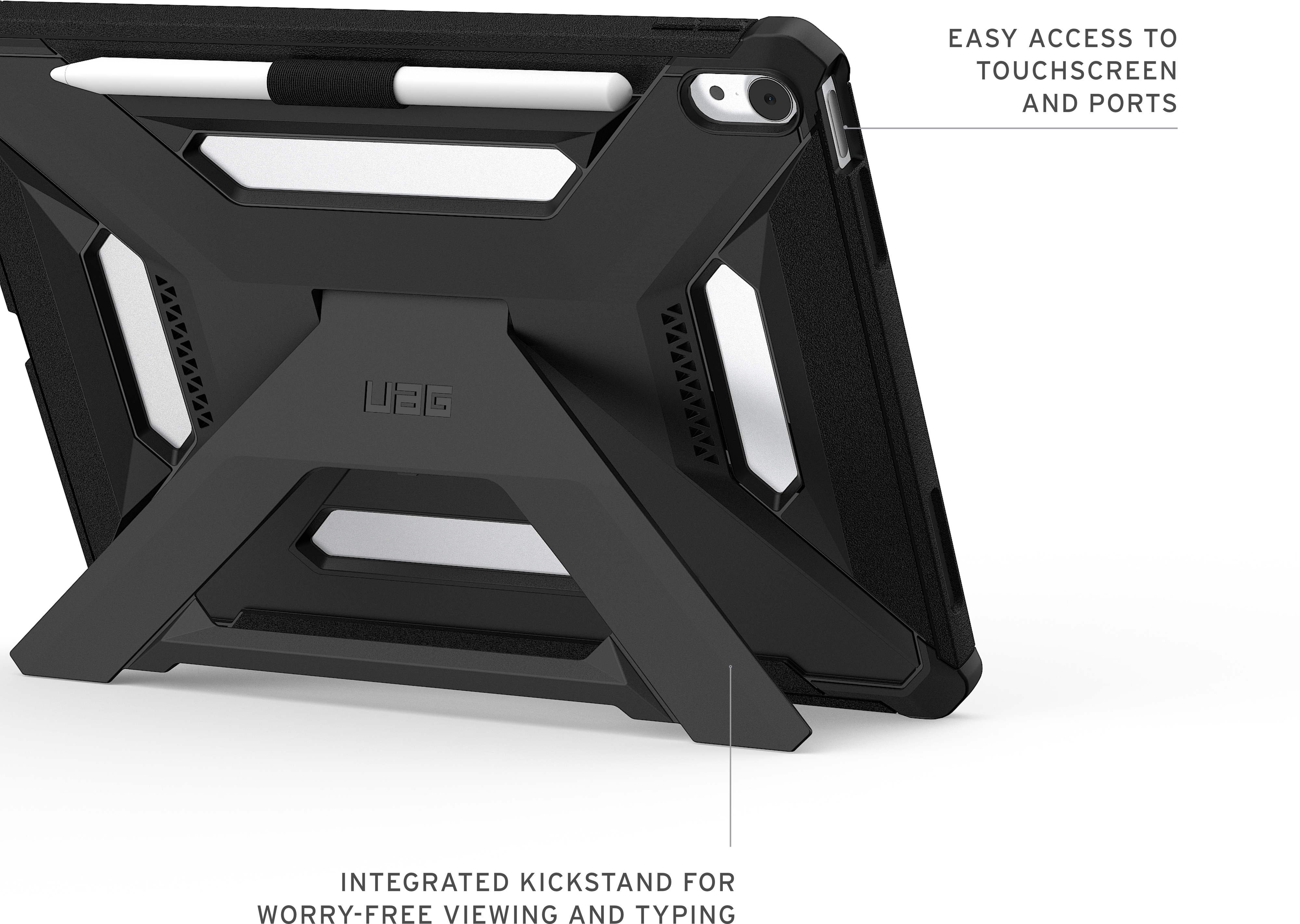 Чохол UAG для iPad Air 11" (Gen 8, 2026) Scout+, Ash (124493113131)фото