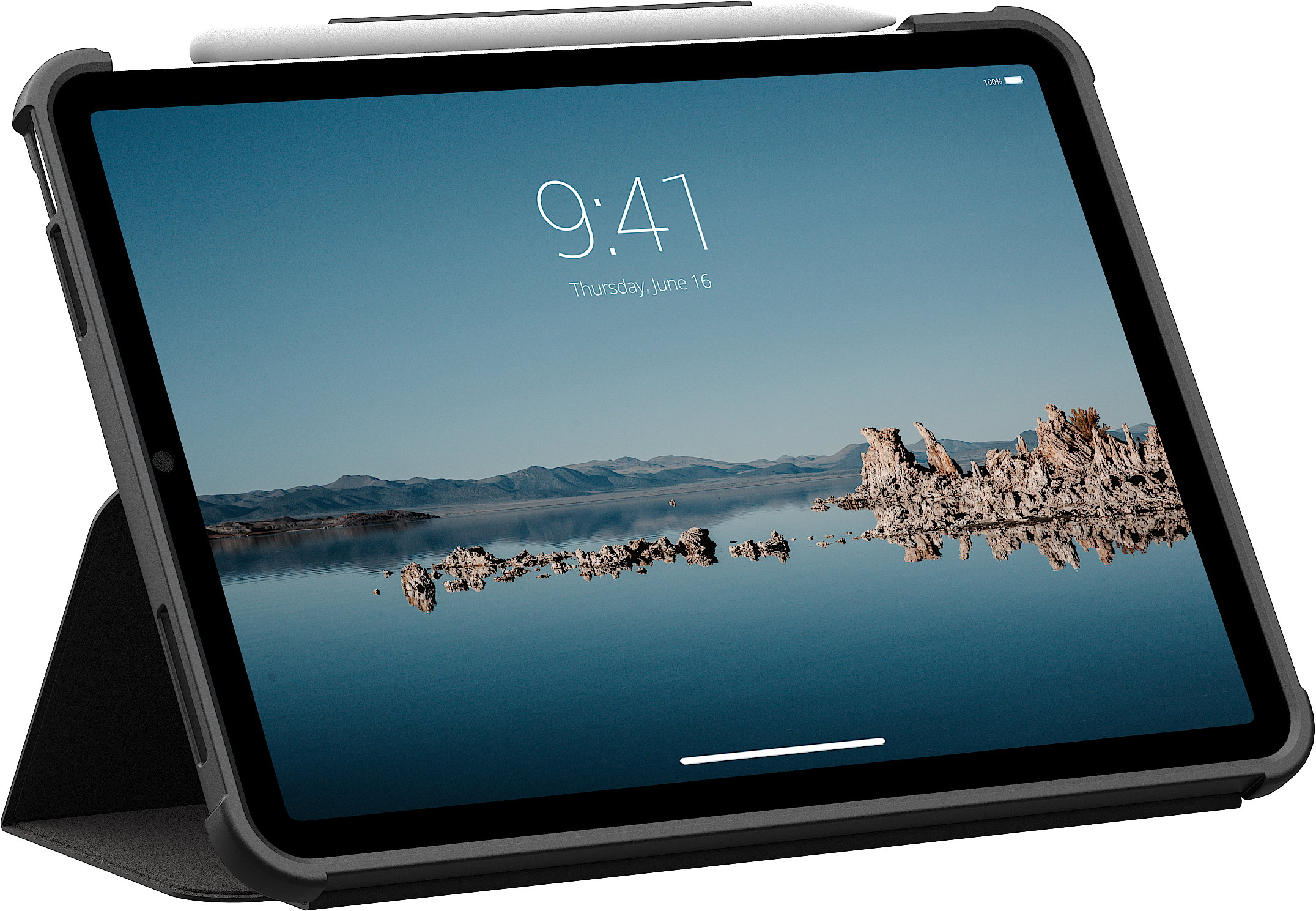 Чехол UAG для iPad Air 11" (Gen 8, 2026) Plyo LT, Ice/Black (124497114043) фото 3