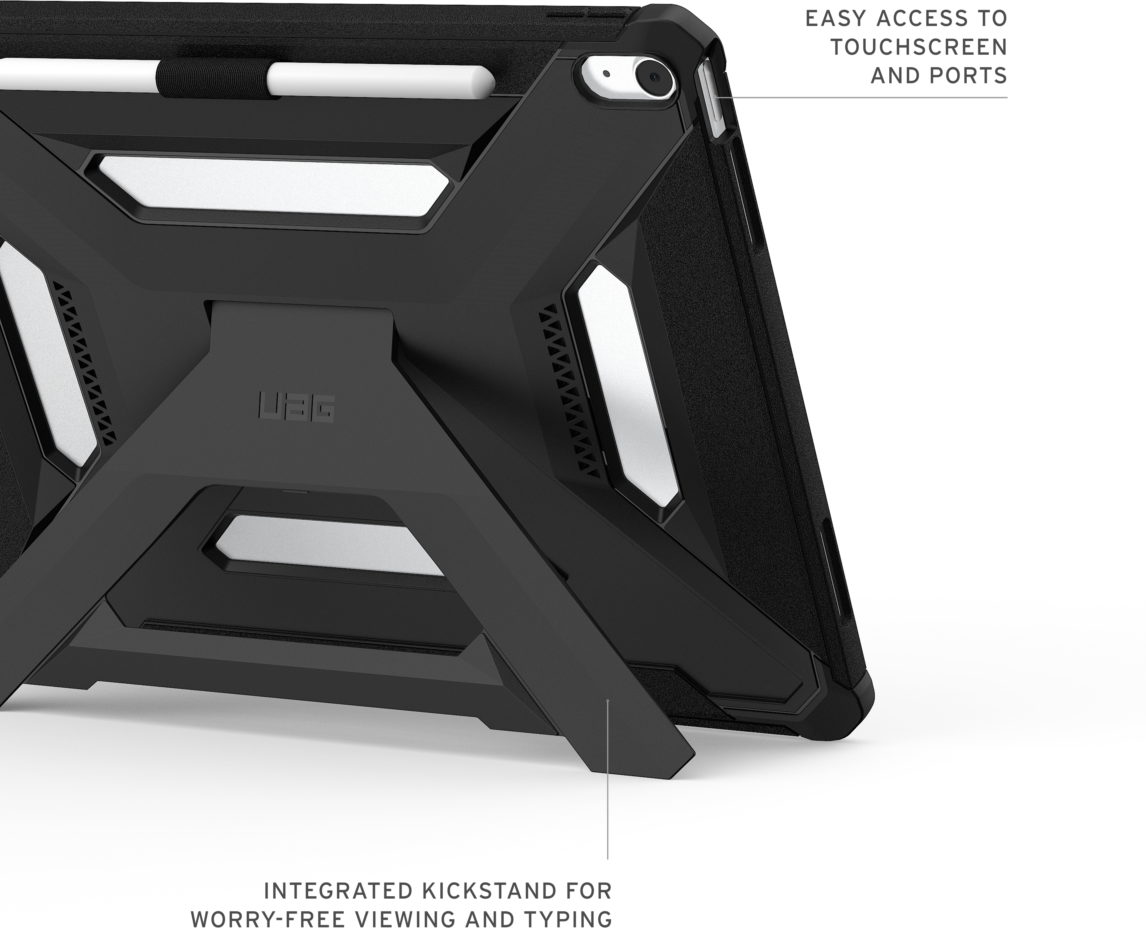 Чохол UAG для iPad Air 13" (Gen 3, 2026) Scout+, Black (124494114040)фото