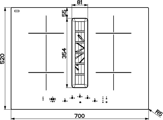 Варочная поверхность Franke Smart 2Gether FSM 7072 4RC R HI (340.0731.893) фото 