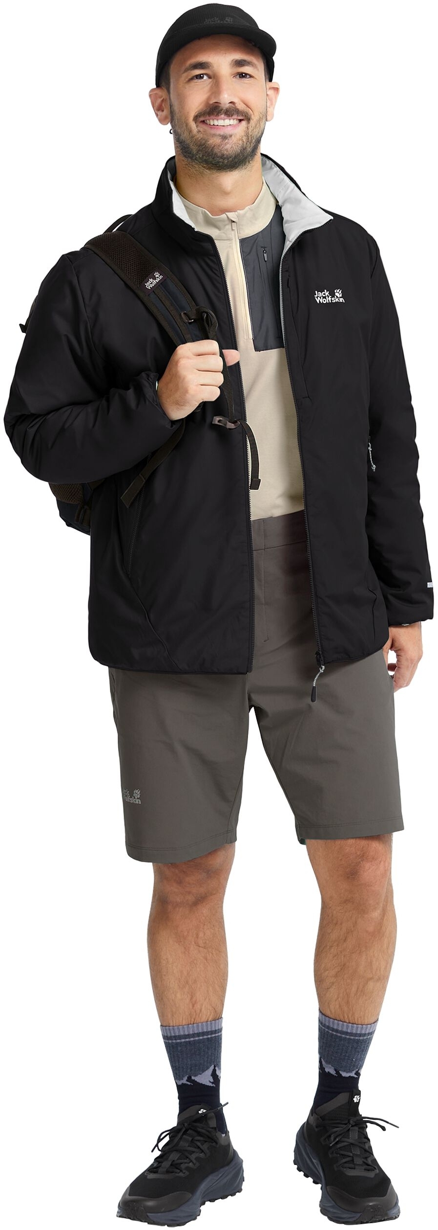 Куртка мужская Jack Wolfskin Trail Light Ins 2In1 Jkt M A65867_6000 M черная фото4
