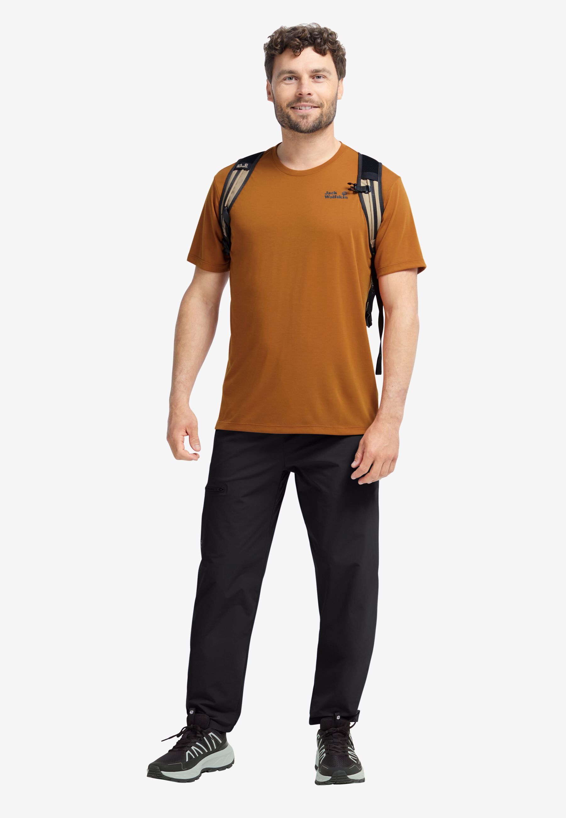 Кросівки чоловічі Jack Wolfskin Wild Hike Low M A65579_6156 40 (6,5 UK) чорні/темно-сіріфото