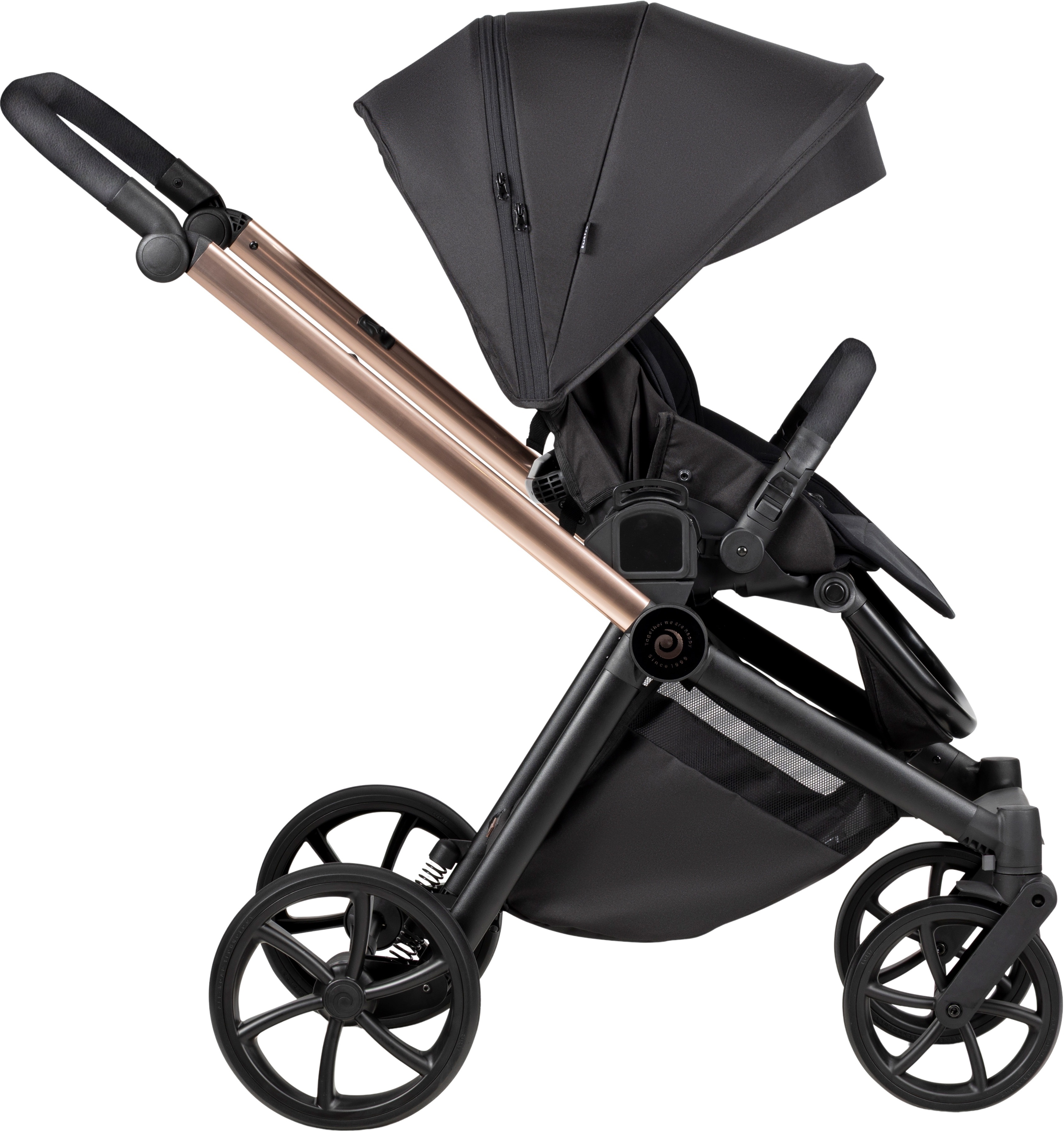 Коляска универсальная Tutis Mio3 Plus Black Edition Rose Gold (1622292) фото 