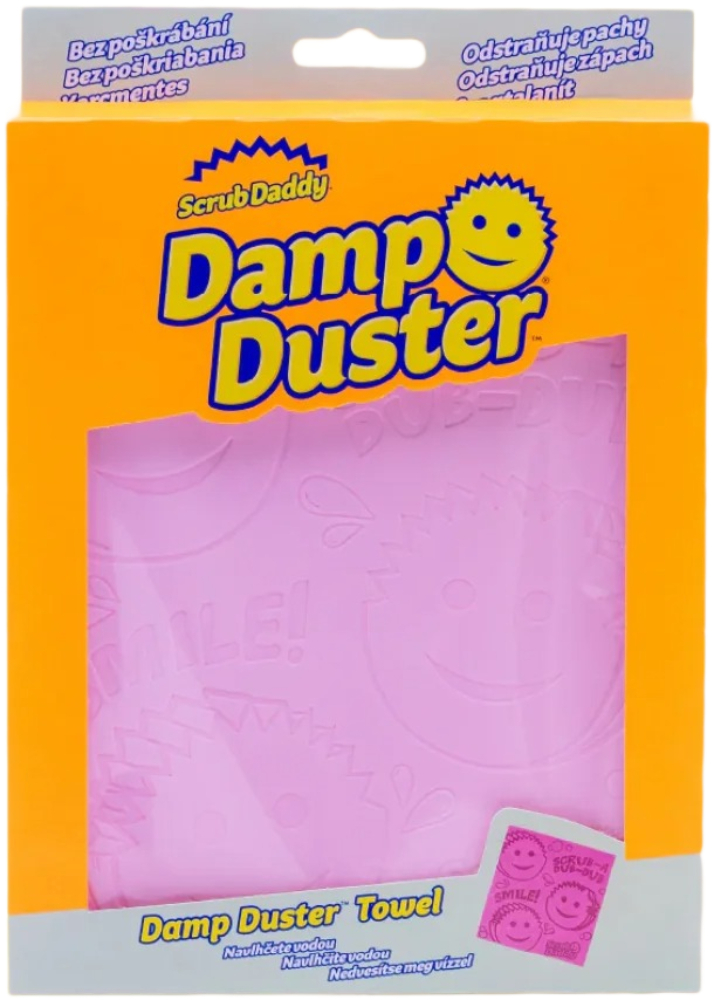 Салфетка для уборки пыли Scrub Daddy Dump Duster микс желтый/розовый/голубой фото 
