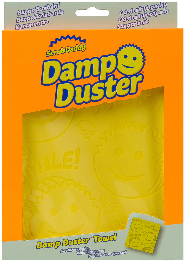 Салфетка для уборки пыли Scrub Daddy Dump Duster микс желтый/розовый/голубой фото 