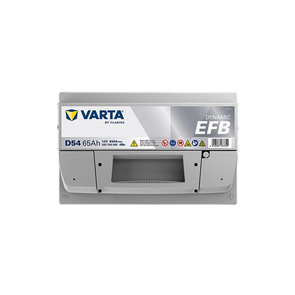Акумулятор Varta Dynamic EFB 12В 65Аг 650А R+ (565500065) фото2