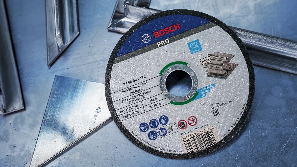 Диск отрезной Bosch Professional для нержавеющей стали и металла 125x1.6x22.23мм (2.608.603.172) фото 