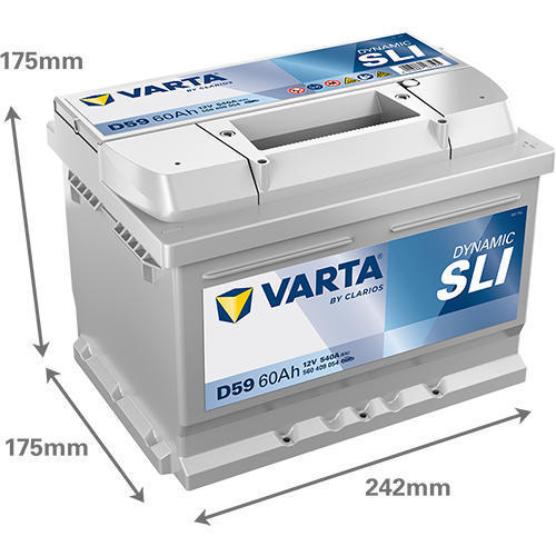 Акумулятор Varta Dynamic SLI 12В 60Аг 540А L+ (560127054) фото 3