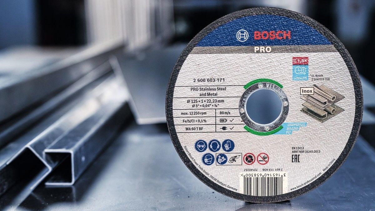 Диск відрізний Bosch Professional для нержавіючої сталі та металу, 125x1x22.23мм, 100шт (2.608.626.113)фото