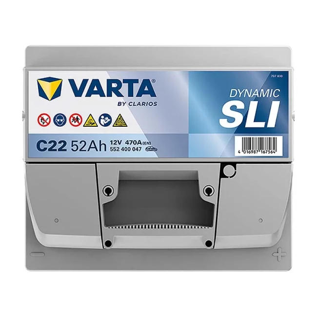 Акумулятор Varta Dynamic SLI 12В 52Аг 470А R+ (552400047) фото 