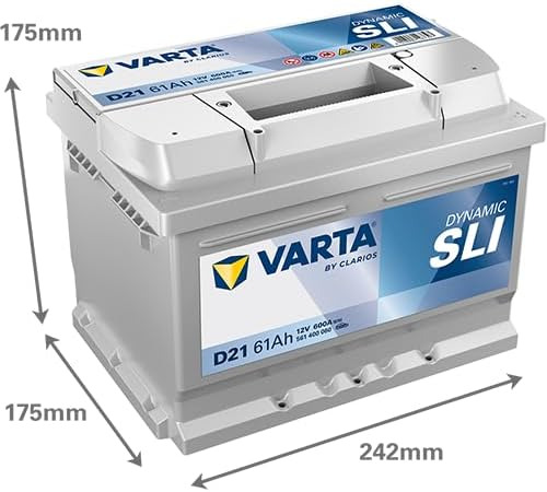 Акумулятор Varta Dynamic SLI 12В 61Аг 600А R+ (561400060) фото 
