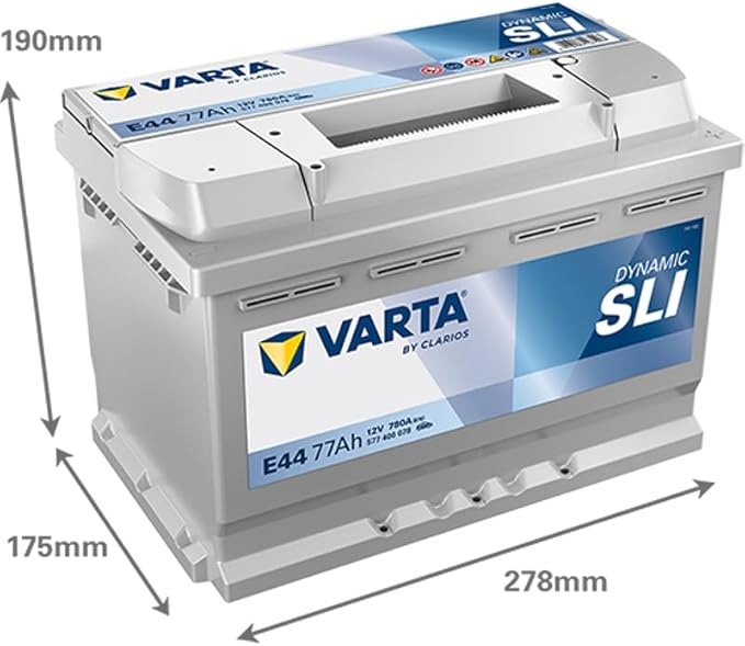 Акумулятор Varta Dynamic SLI 12В 77Аг 780А R+ (577400078) фото 