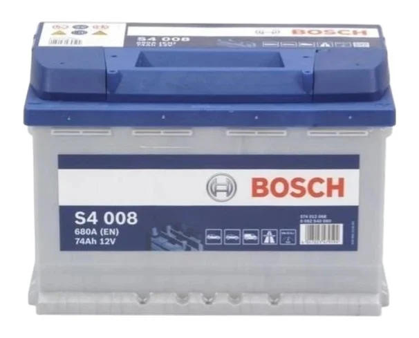 Акумулятор Bosch S4 12В 74А·год 680А R+ (0 092 S40 080) фото 