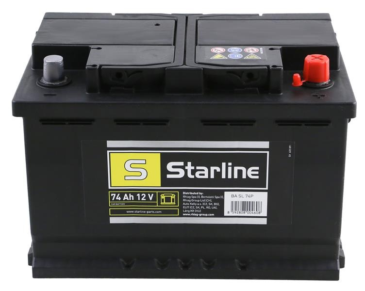Акумулятор Starline 12В 74А·год 680A R+ (BA SL 74P) фото 