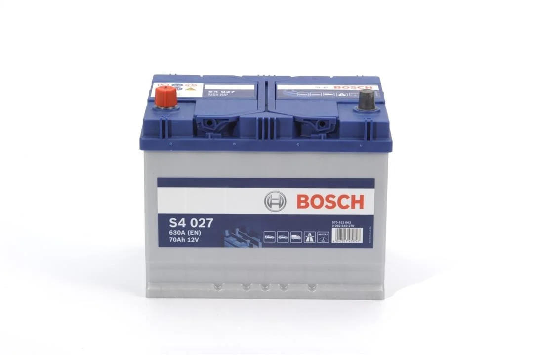 Акумулятор Bosch S4 12В 70А·год 630А L+ (0 092 S40 270) фото 2