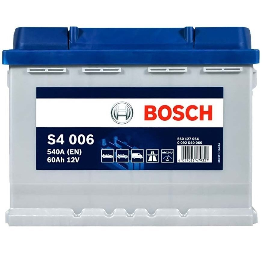 Акумулятор Bosch S4 12В 60А·год 540А L+ (0 092 S40 060) фото 