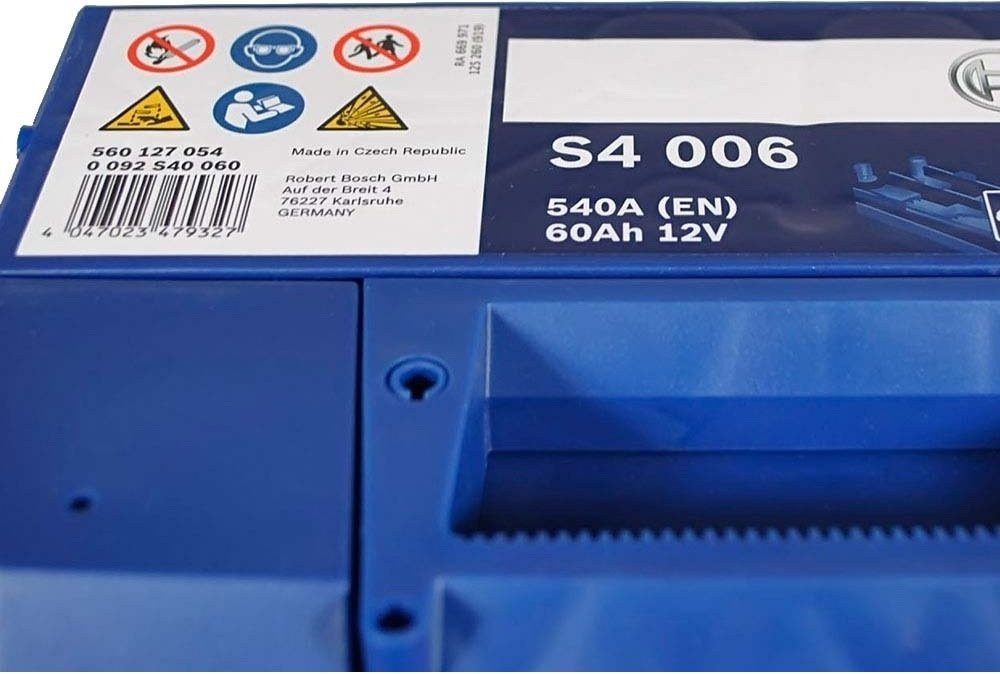 Акумулятор Bosch S4 12В 60А·год 540А L+ (0 092 S40 060) фото 