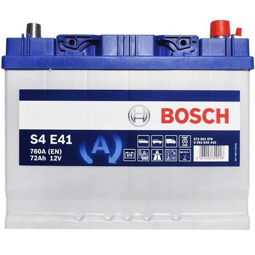 Акумулятор Bosch S4 12В 72А·год 760А R+ (0 092 S4E 410) фото 2