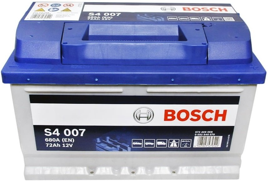 Акумулятор Bosch S4 12В 72А·год 680А R+ (0 092 S40 070) фото 
