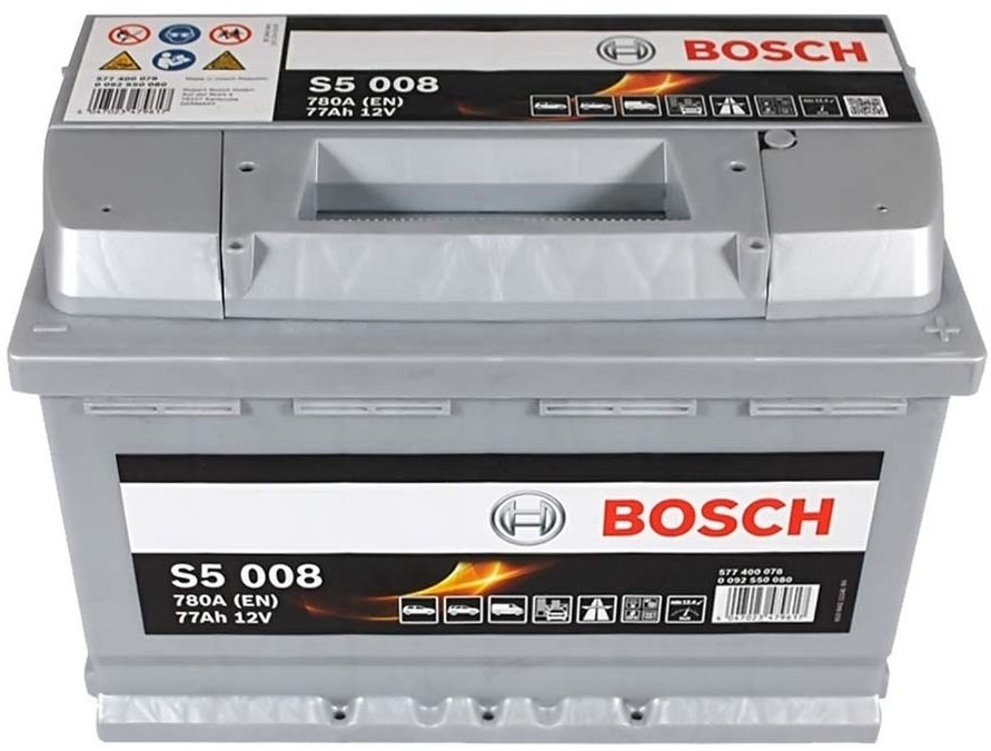 Акумулятор Bosch S4 12В 77А·год780А R+ (0 092 S50 080) фото 