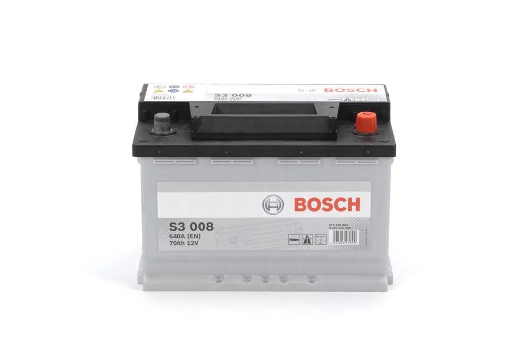 Акумулятор Bosch S3 12В 70А·год 640А R+ (0 092 S30 080) фото 