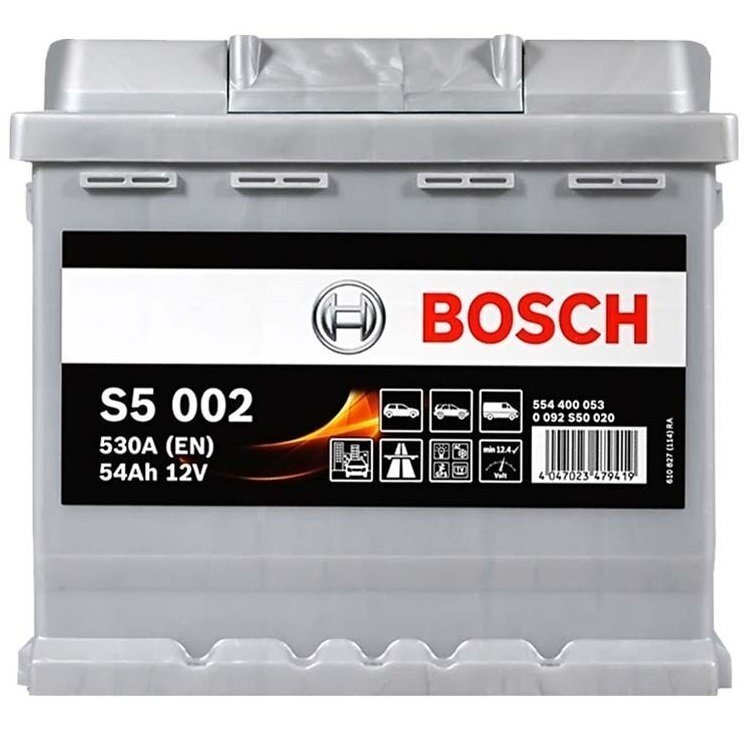 Акумулятор Bosch S5 12В 54А·год 530А R+ (0 092 S50 020) фото 