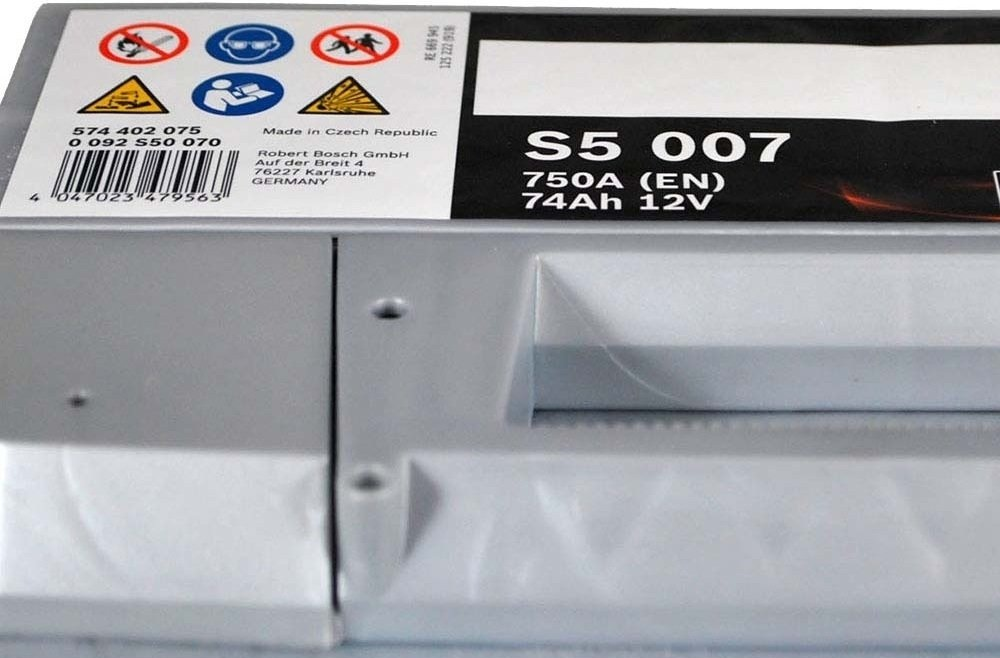Акумулятор Bosch S4 12В 74А·год 750А R+ (0 092 S50 070) фото 