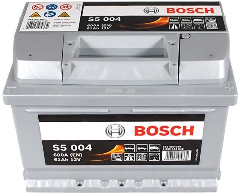 Акумулятор Bosch S5 12В 61А·год 600А R+ (0 092 S50 040) фото 