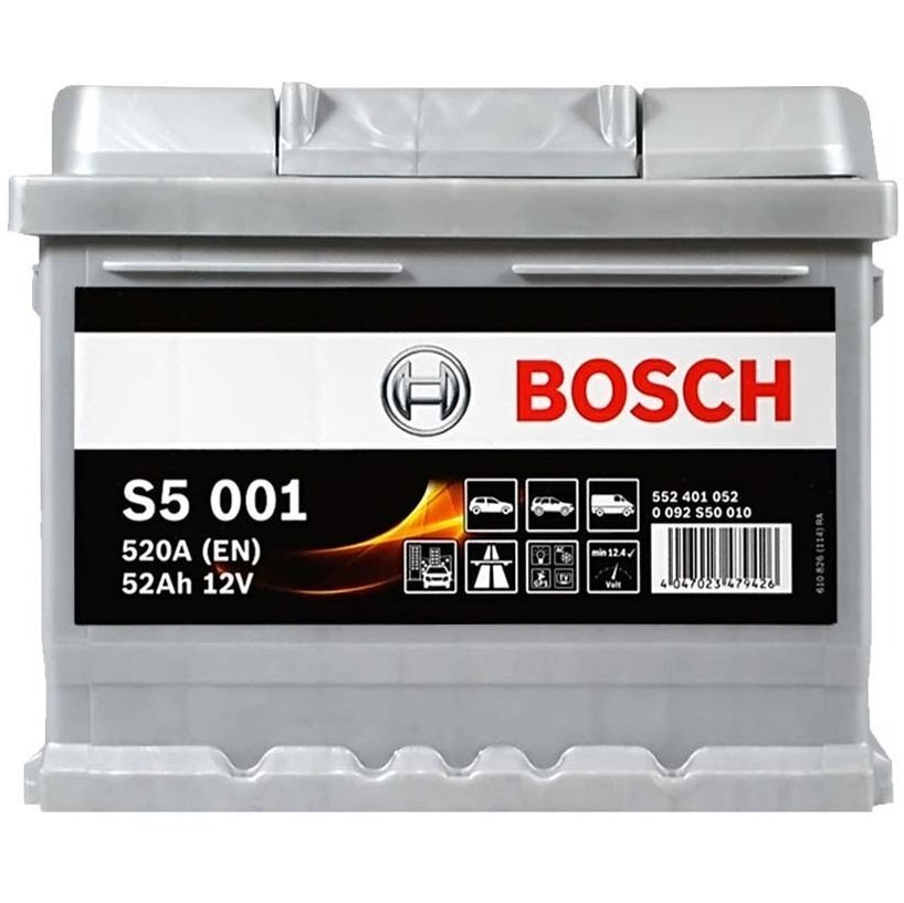 Акумулятор Bosch S5 12В 52А·год 520А R+ (0 092 S50 010) фото 