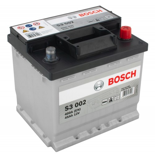 Акумулятор Bosch S3 12В 45А·год 400А R+ (0 092 S30 020) фото 