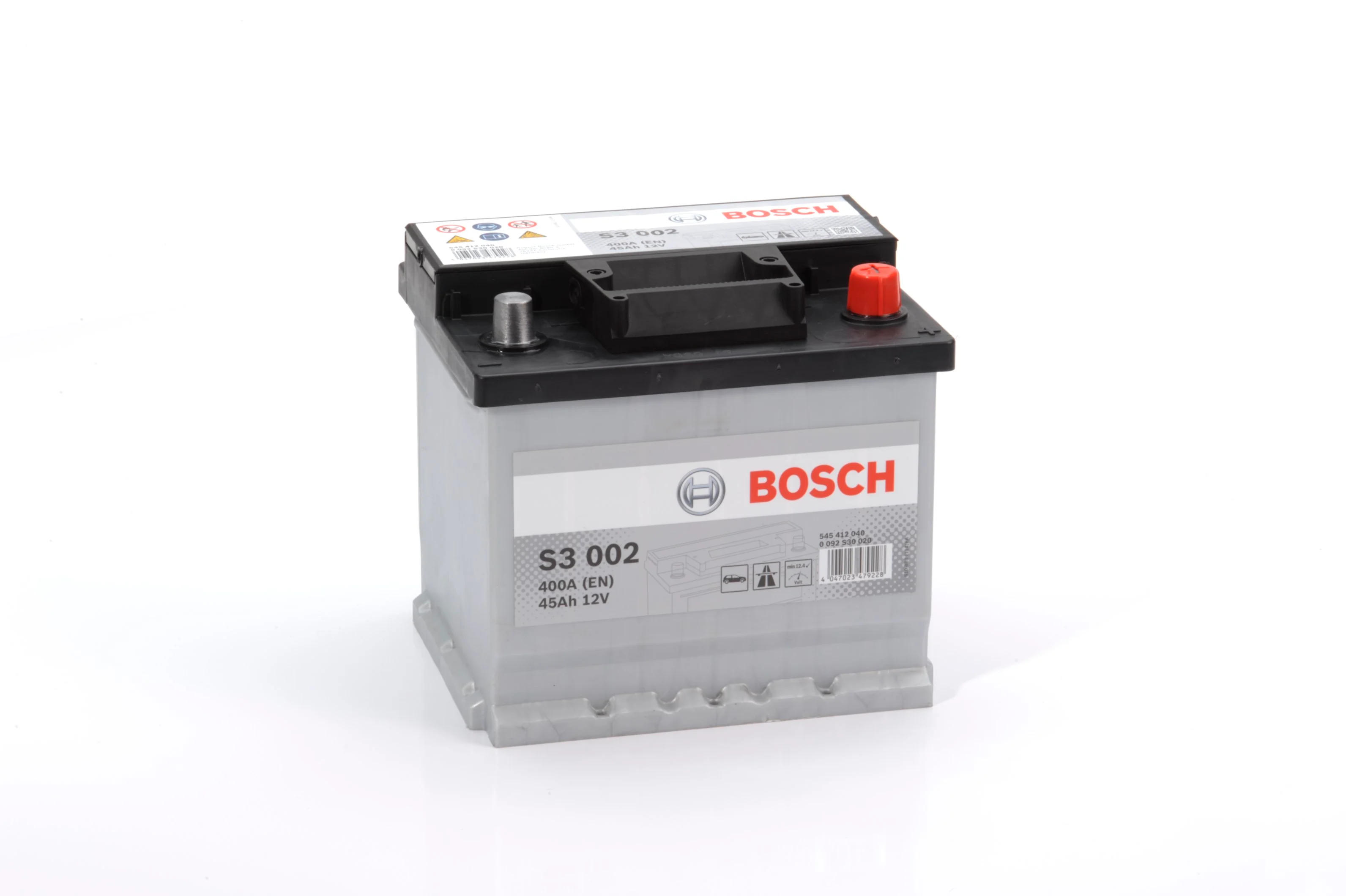 Акумулятор Bosch S3 12В 45А·год 400А R+ (0 092 S30 020) фото 